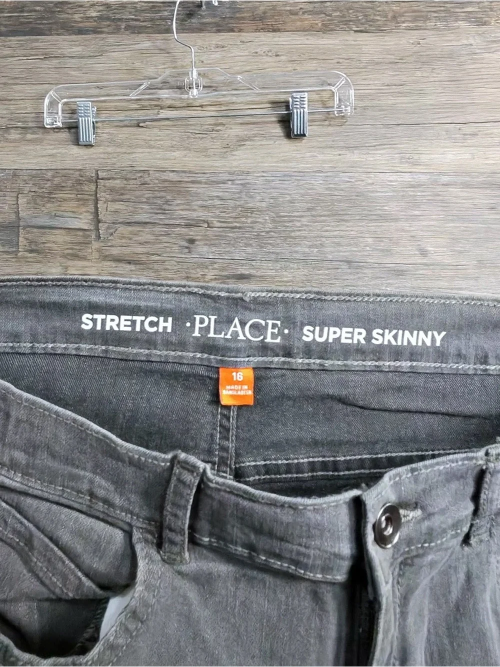The Children's Place Gray Slim Straight Jeans